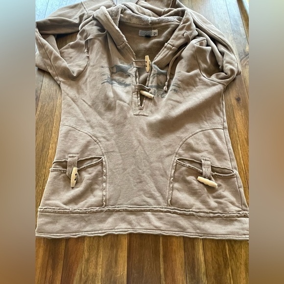 Vintage Volcom highland pullover faux fur hoodie - Picture 3 of 8